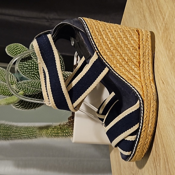 TORY BURCH FRIEDA Espadrille Wedges item #40425 - Picture 4 of 10